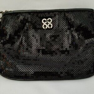 Authentic Coach Black Sequins Wristlet